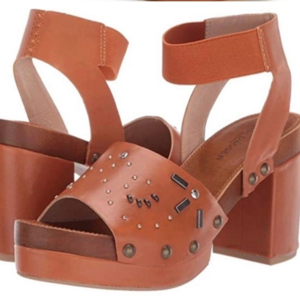 Kesli Dagger Brooklyn Frida Leather Platform Sandals 9.5m NIB